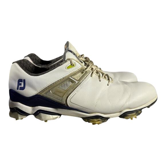 FootJoy Other - FootJoy Tour X Golf Shoes Men’s 11M White Navy Cleated 55404